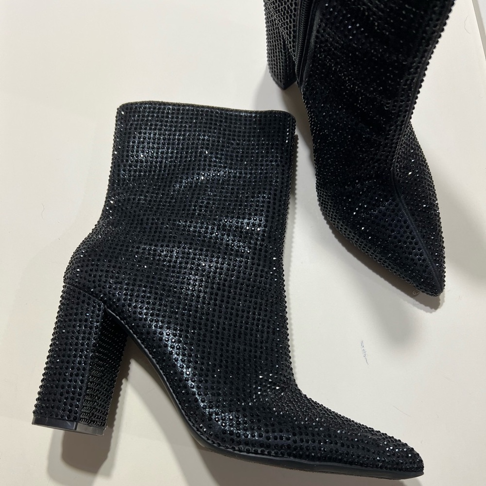 Rhinestone Boots Bootie